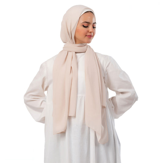 Plain Chiffon Crepe Soft Nude