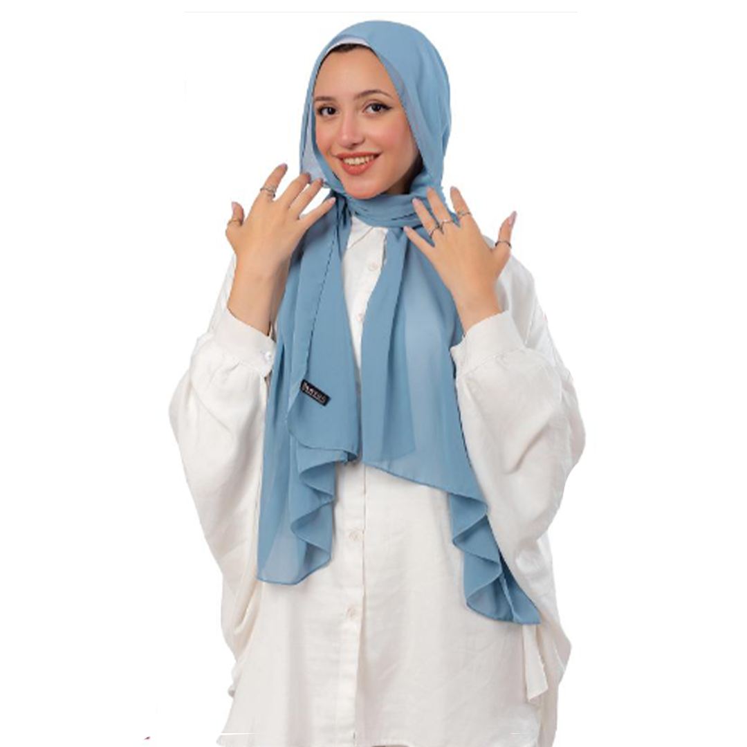 Plain Chiffon Crepe Light Teal