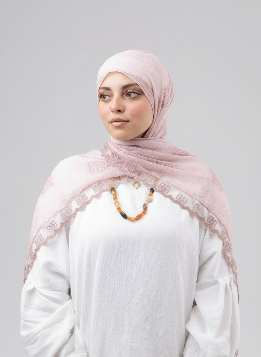 Thai Breeze Scarf - Blush Pink