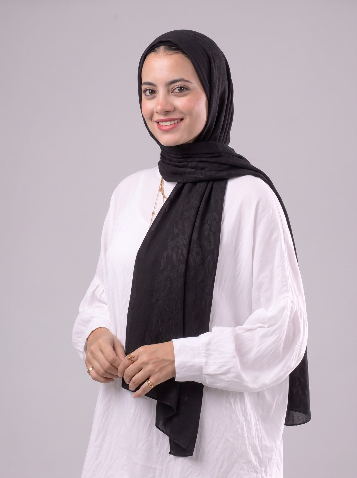 Tiger Scarf - Black