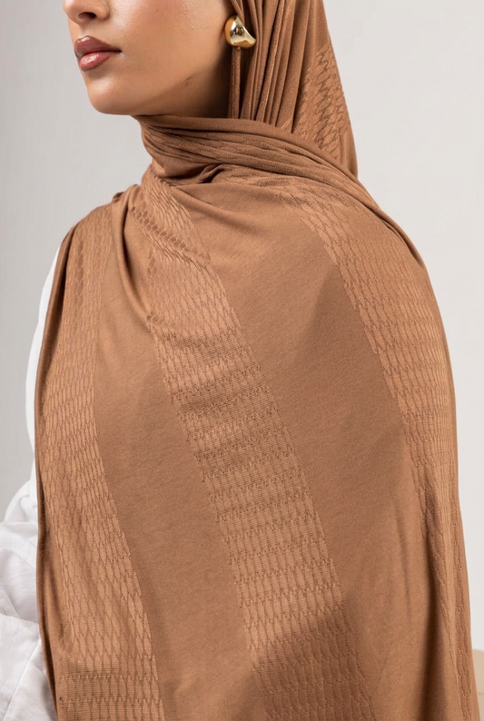 Desert Scale Kuwaiti Scarf - Cafe