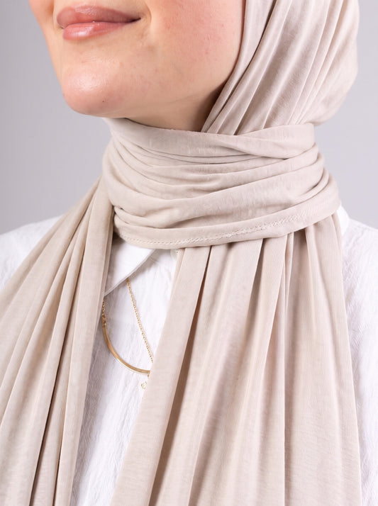 Jel Scarf in Light Beige #Color_Light Beige