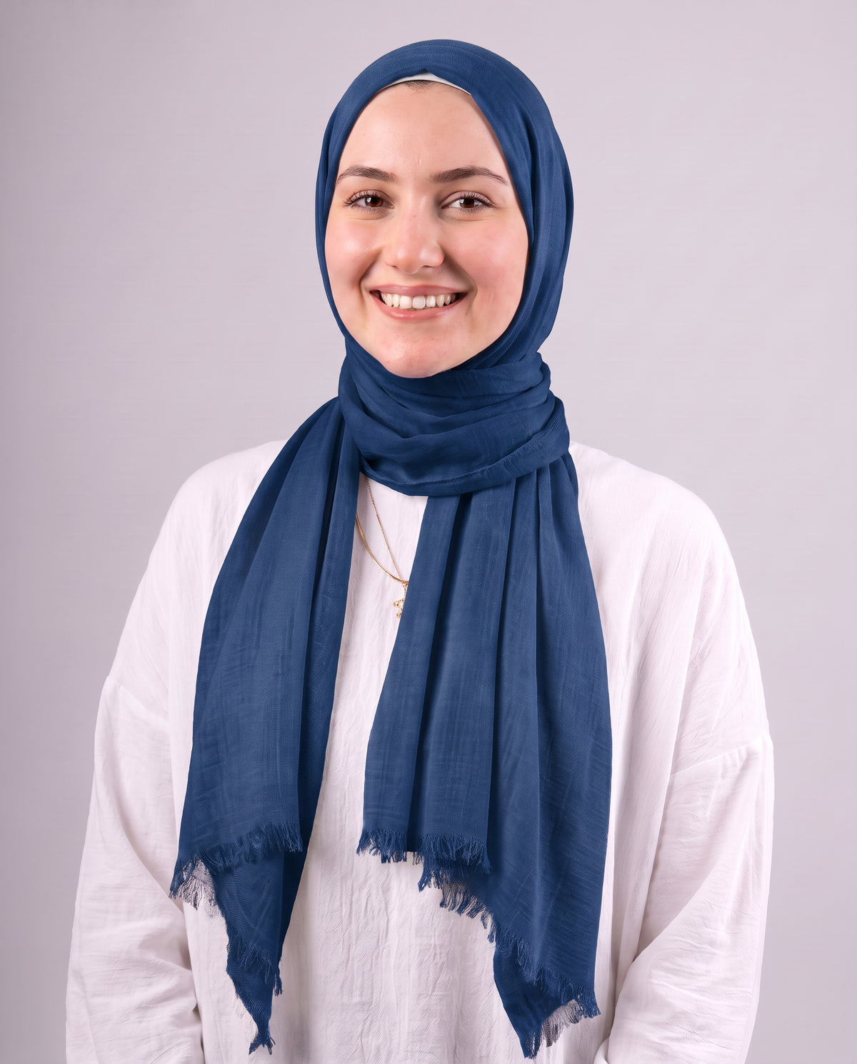 Safnga Cotton Scarf - Dark Teal