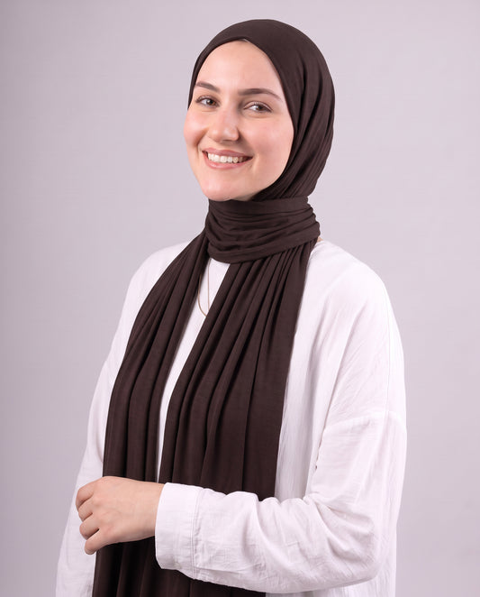 Jel Scarf - Dark Brown