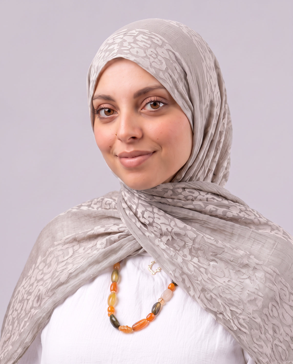 Tiger Scarf - Medium Beige