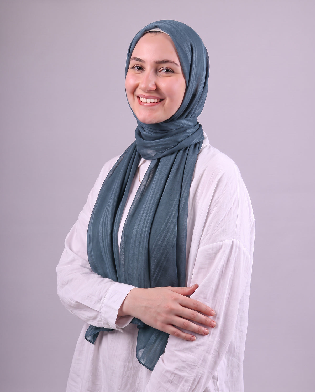 Lines Devore Kuwaiti Scarf - Genzare