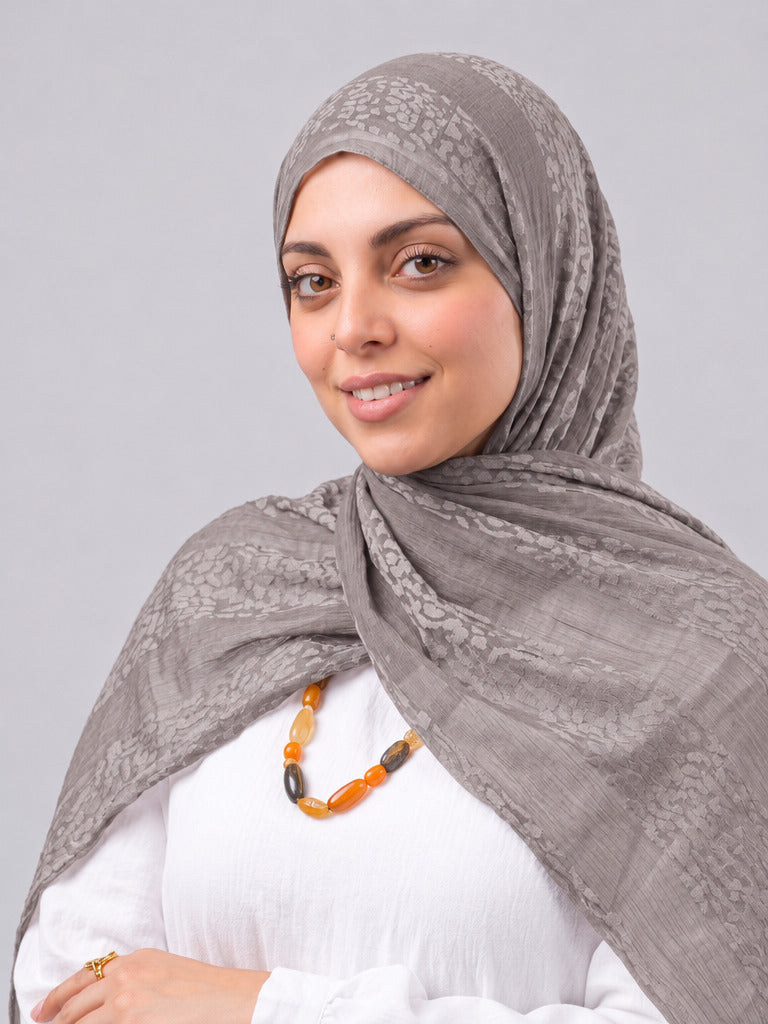Tiger Scarf - Dark Beige
