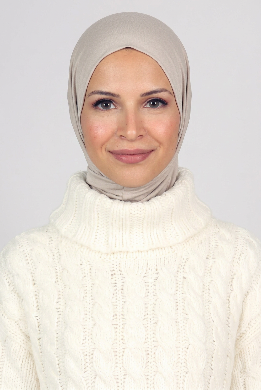 Ready Two Snap Hijab - Greige