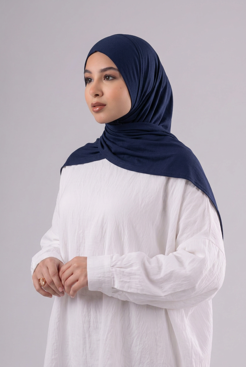 Quick Wrap Hijab - Navy
