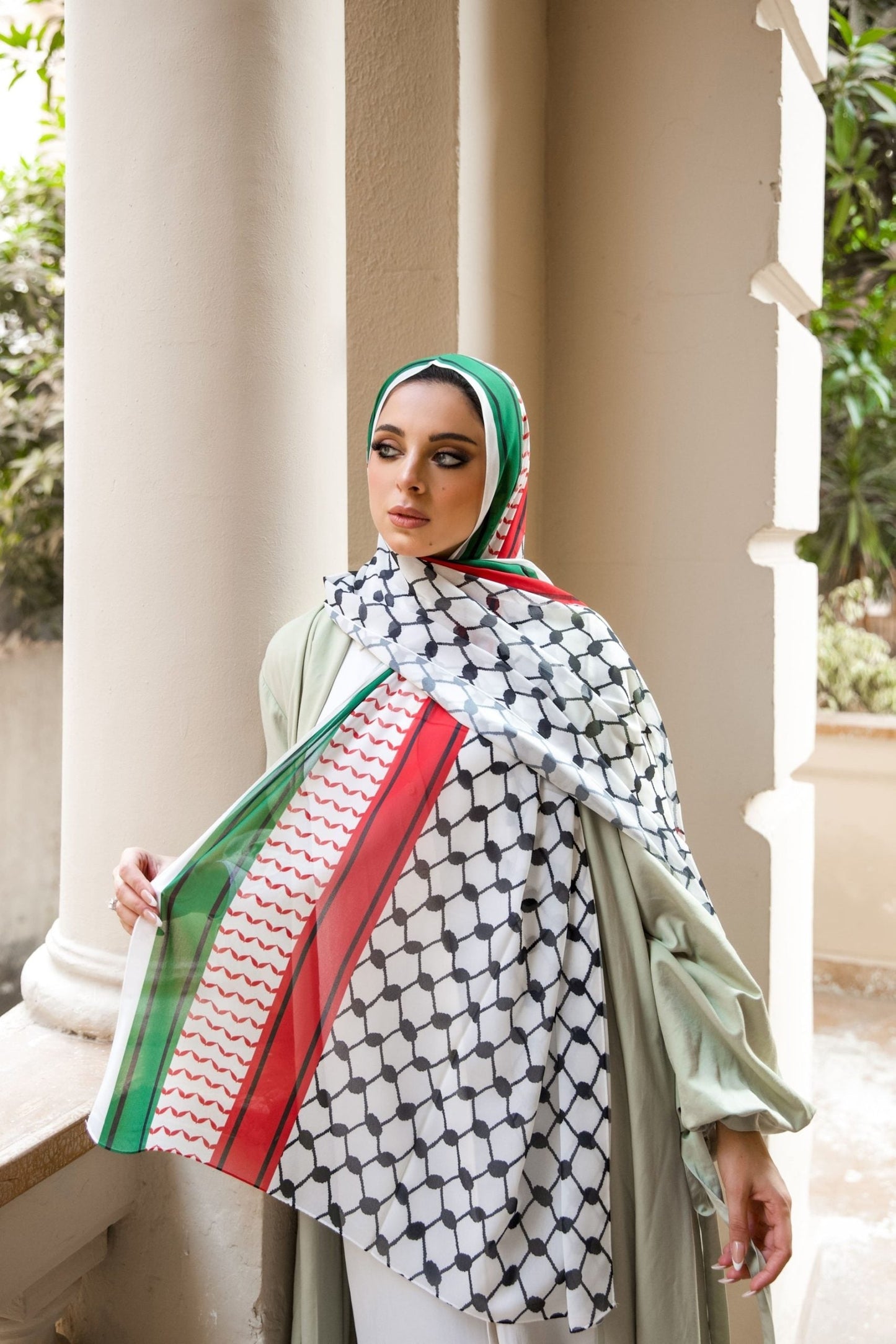 Light Free Palestine Chiffon