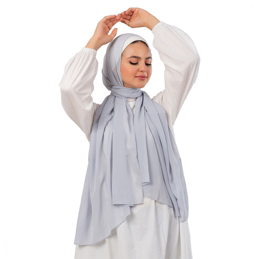 Plain Chiffon Crepe Cool Gray