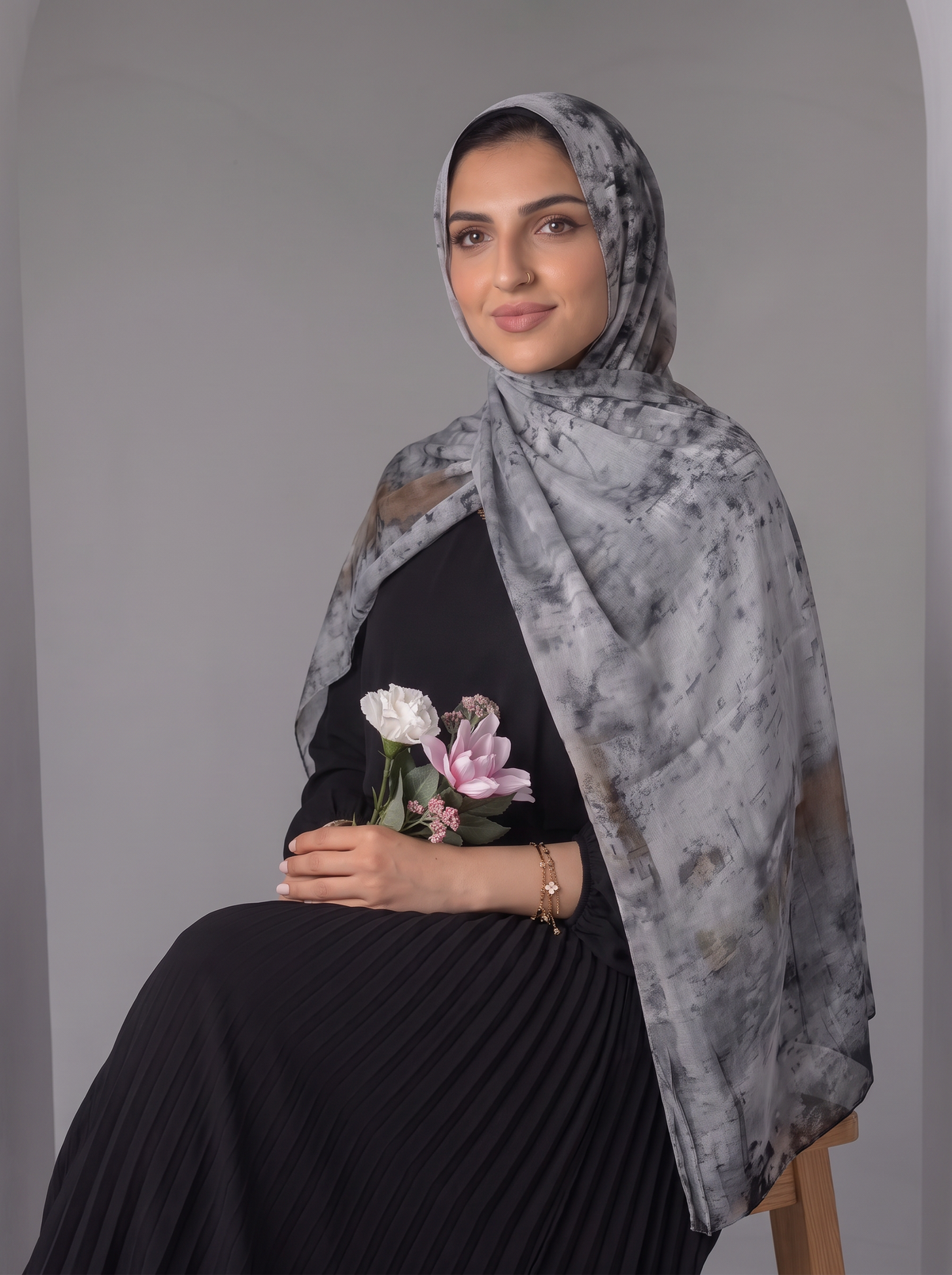 Ash Stone Sponge Scarf