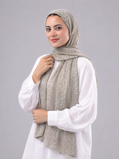 Tiger Scarf - Beige