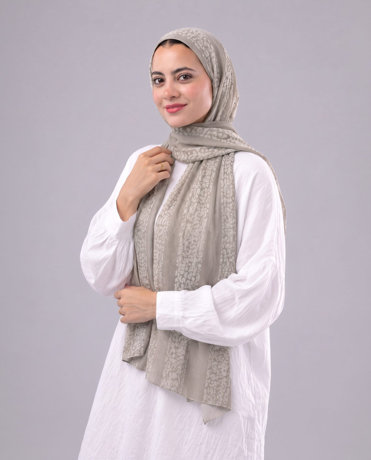 Tiger Scarf - Beige