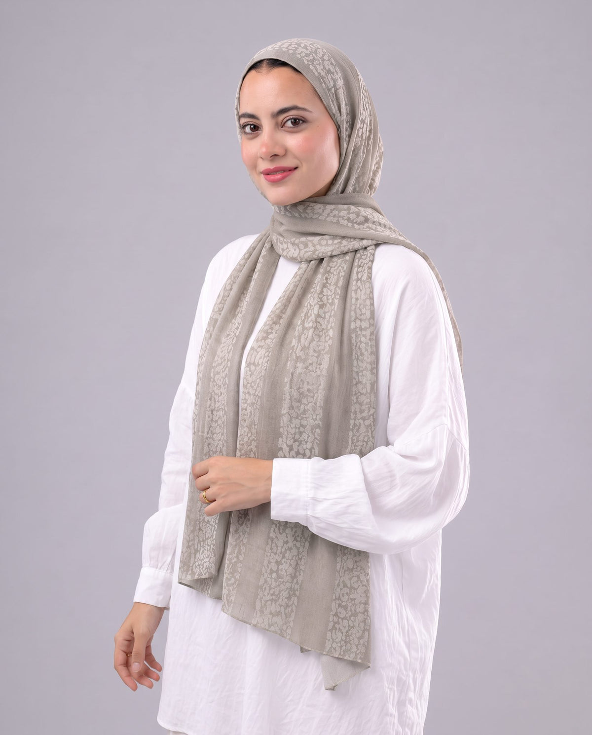 Tiger Scarf - Beige