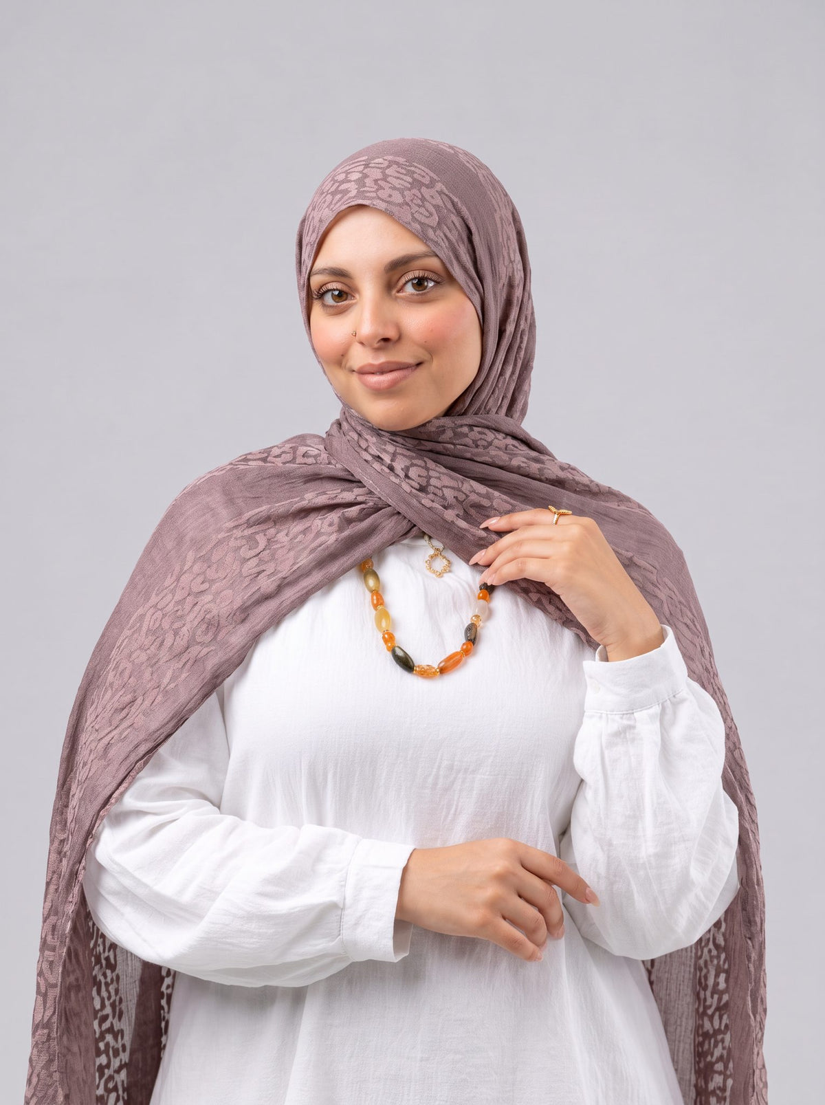 Tiger Scarf - Brown