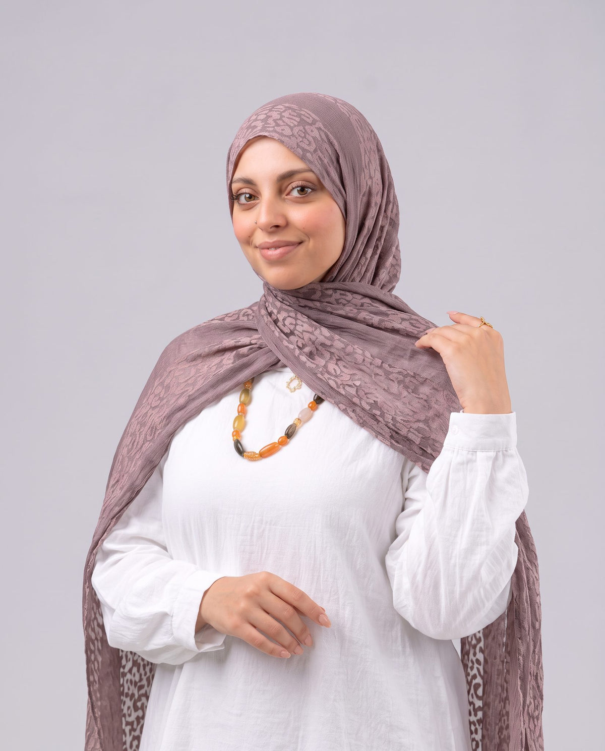 Tiger Scarf - Brown