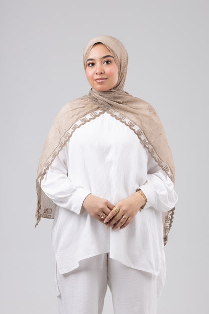 Thai Breeze Scarf - Beige