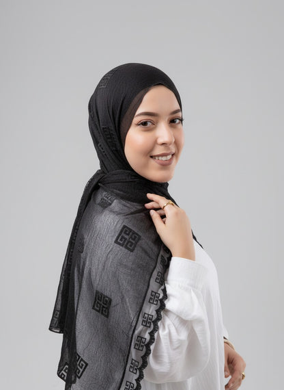 Thai Breeze Scarf - Black
