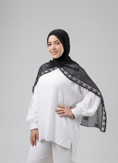 Thai Breeze Scarf - Black