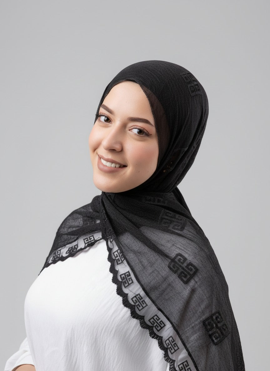 Thai Breeze Scarf - Black