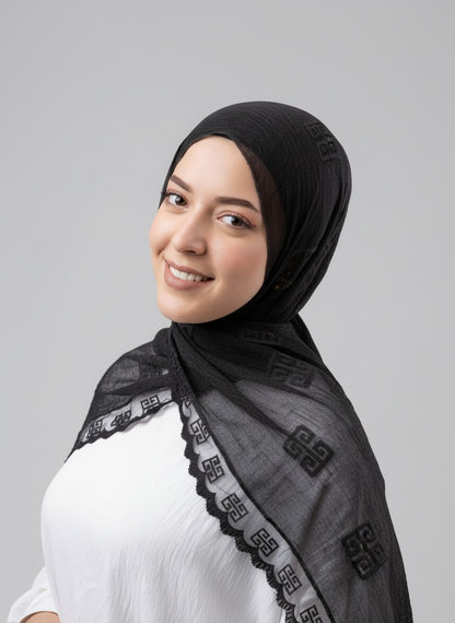Thai Breeze Scarf - Black
