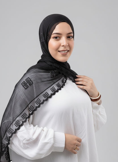 Thai Breeze Scarf - Black