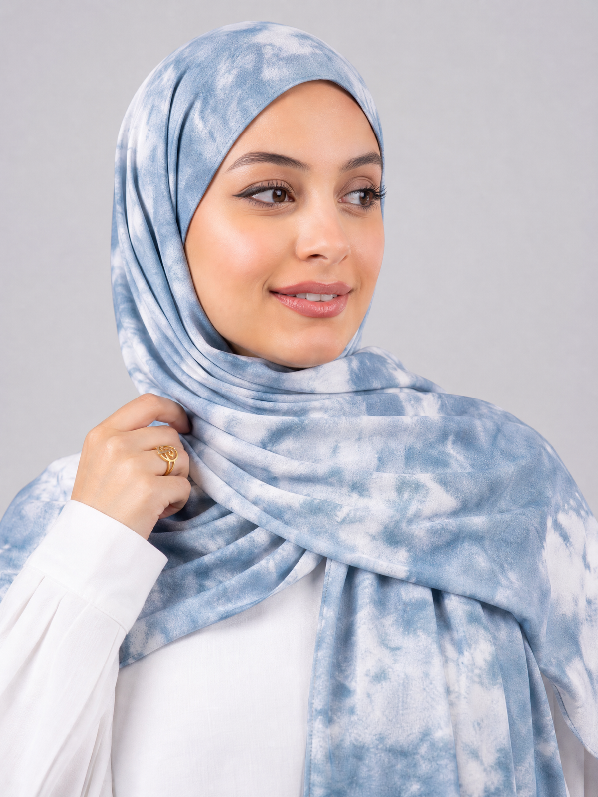 Blue Marble Sponge Scarf