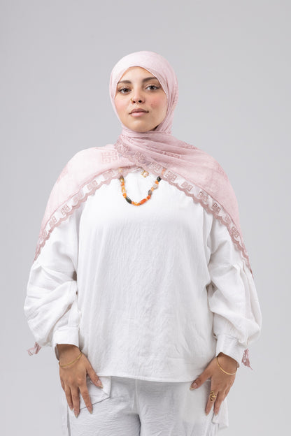 Thai Breeze Scarf - Blush Pink