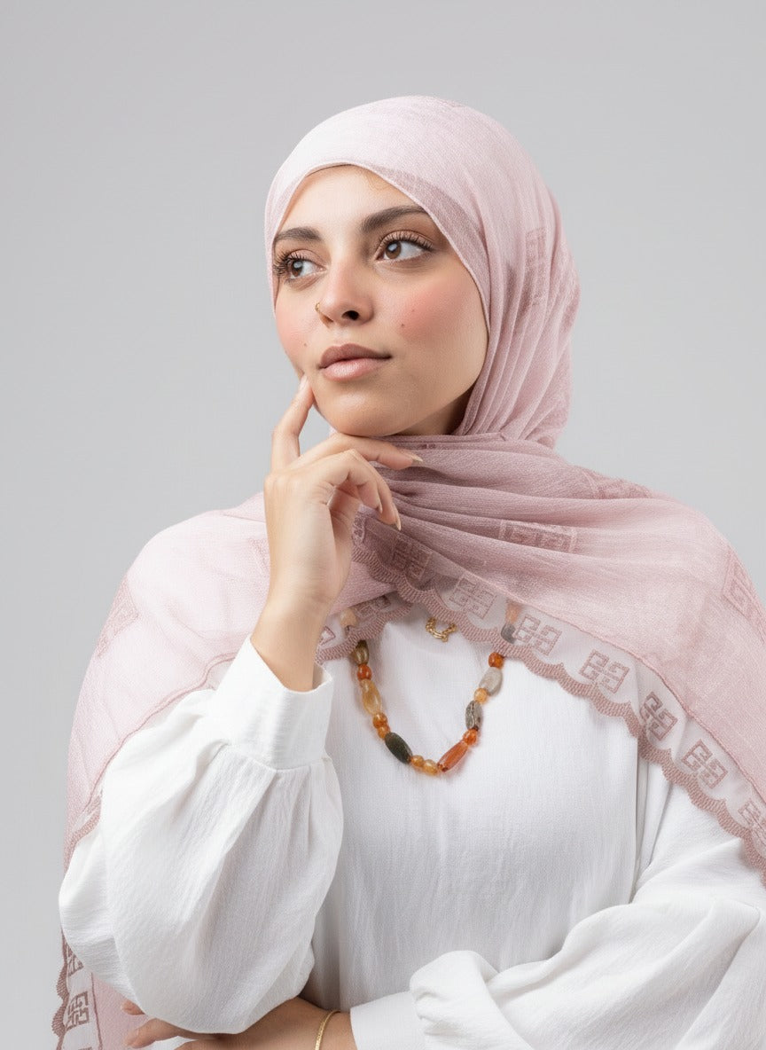 Thai Breeze Scarf - Blush Pink