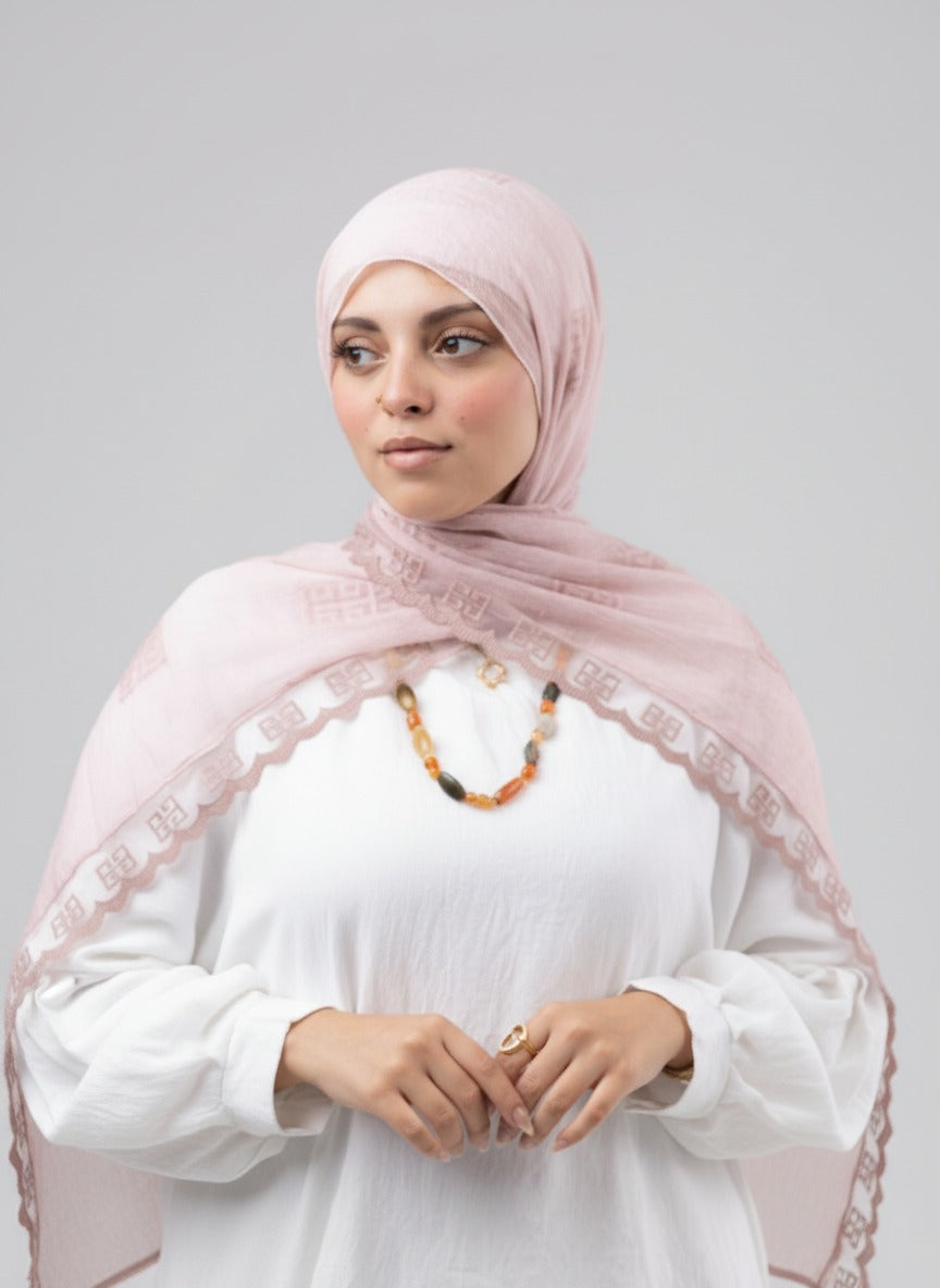 Thai Breeze Scarf - Blush Pink
