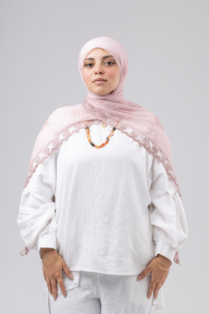 Thai Breeze Scarf - Blush Pink