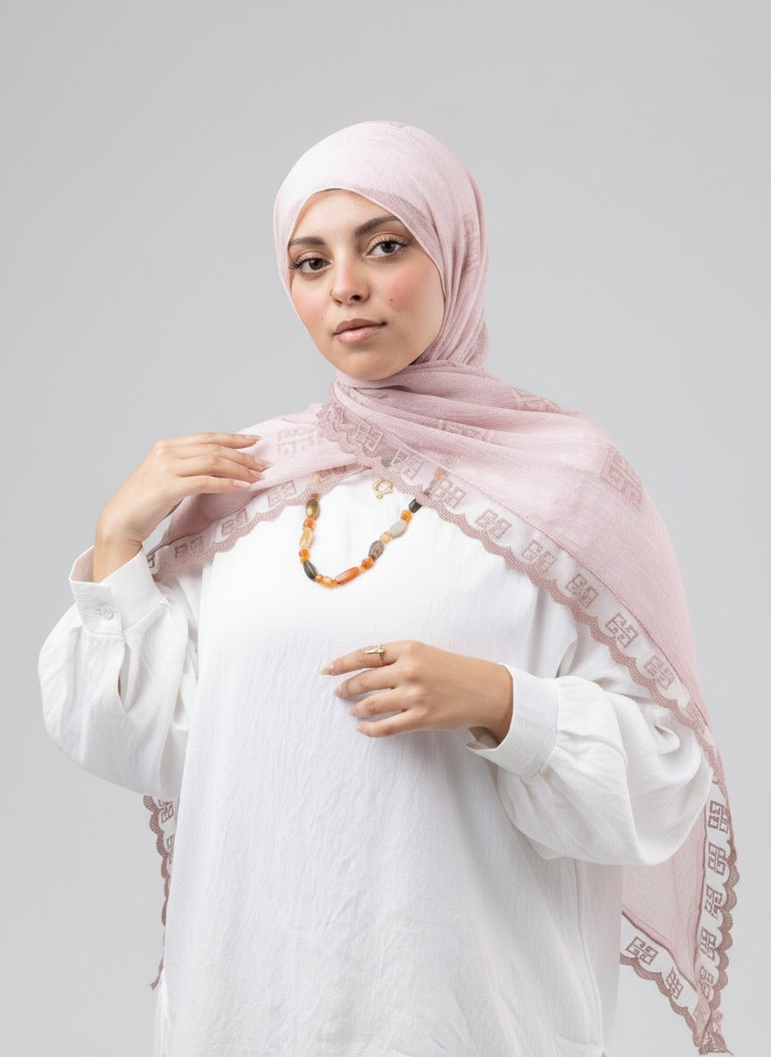 Thai Breeze Scarf - Blush Pink