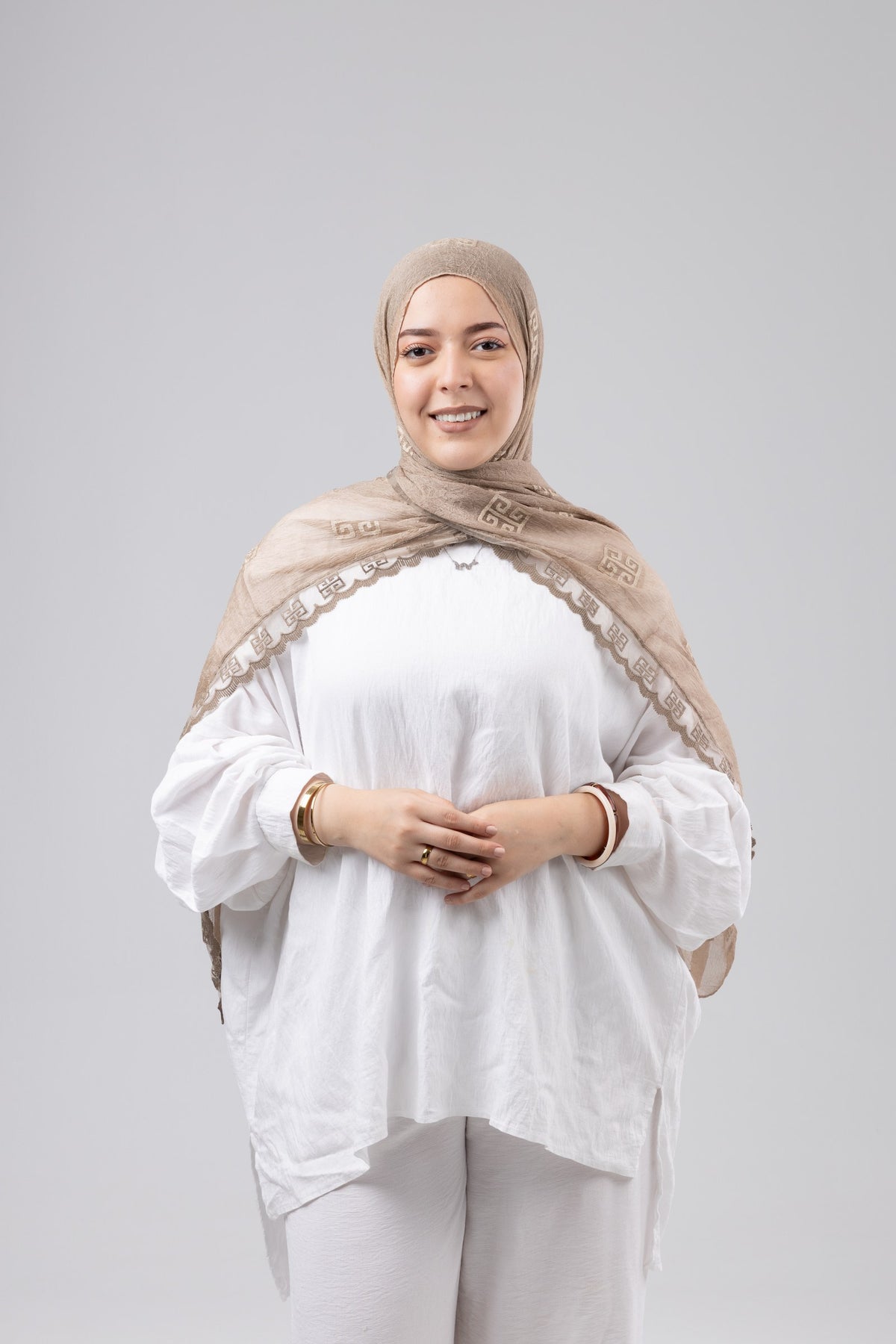 Thai Breeze Scarf - Dark Beige