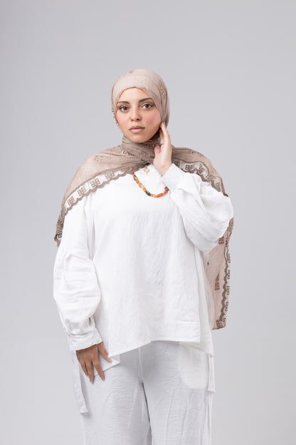 Thai Breeze Scarf - Dark Beige