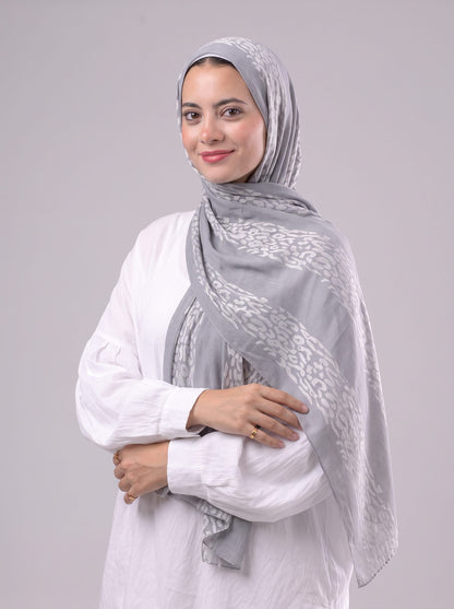 Tiger Scarf - Grey