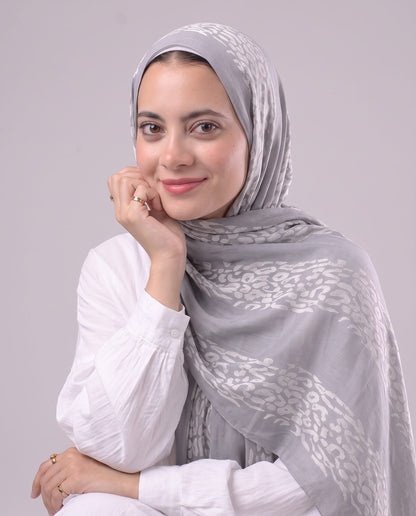 Tiger Scarf - Grey