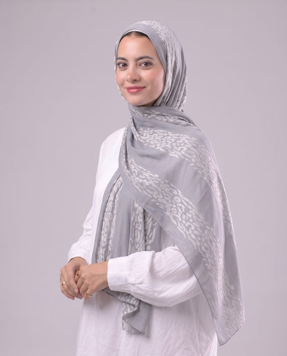 Tiger Scarf - Grey