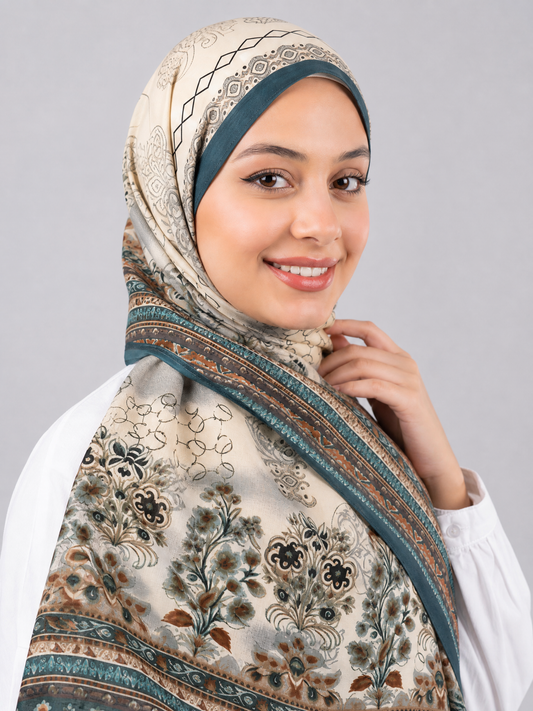 Isfahan Bloom Sponge Scarf
