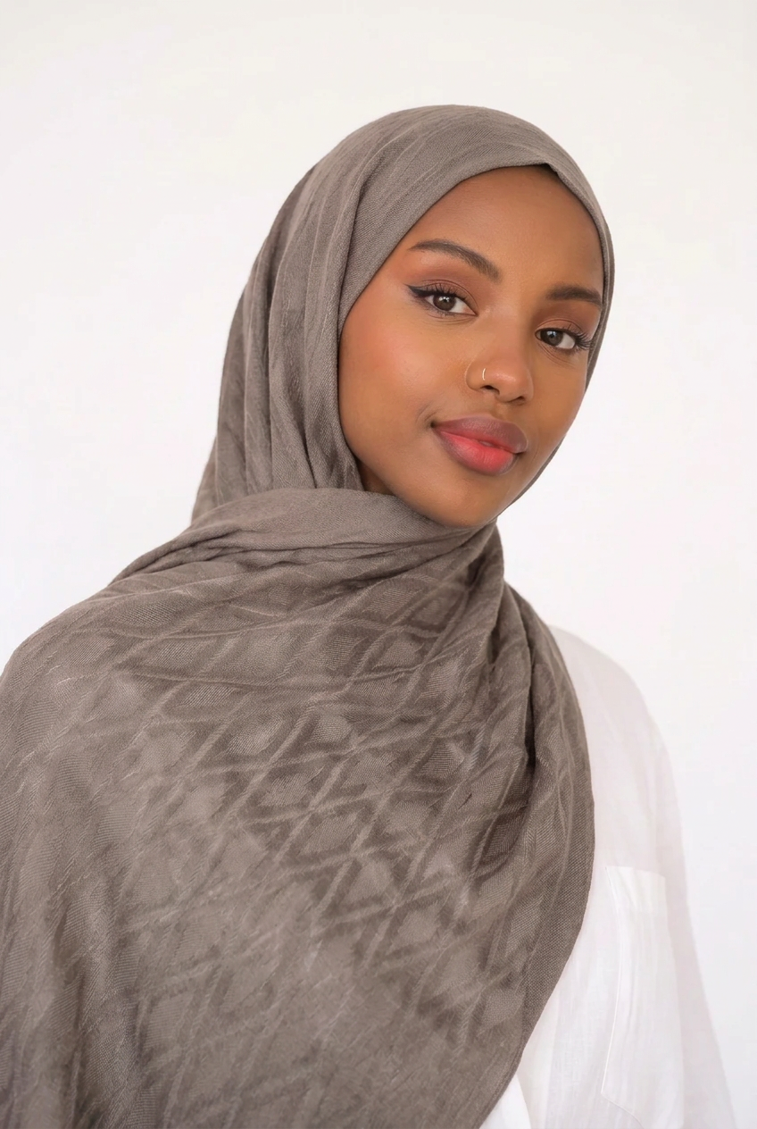 Samarkand Kuwaiti Scarf - Light Cafe