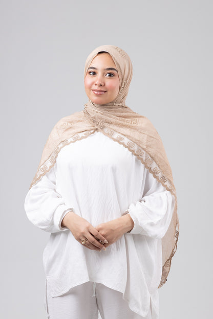 Thai Breeze Scarf - Sand Beige