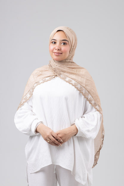 Thai Breeze Scarf - Sand Beige