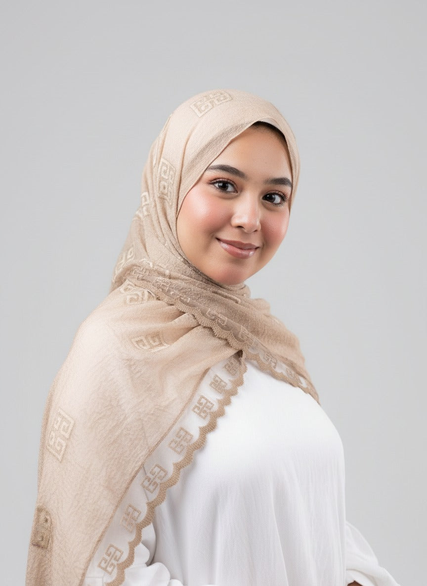 Thai Breeze Scarf - Sand Beige