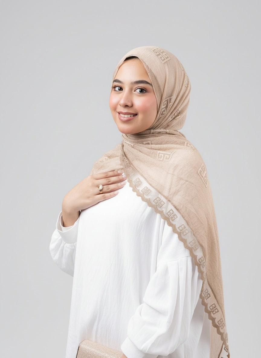 Thai Breeze Scarf - Sand Beige