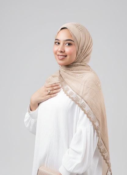 Thai Breeze Scarf - Sand Beige
