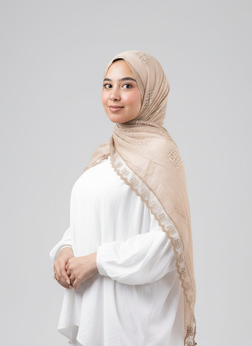 Thai Breeze Scarf - Sand Beige