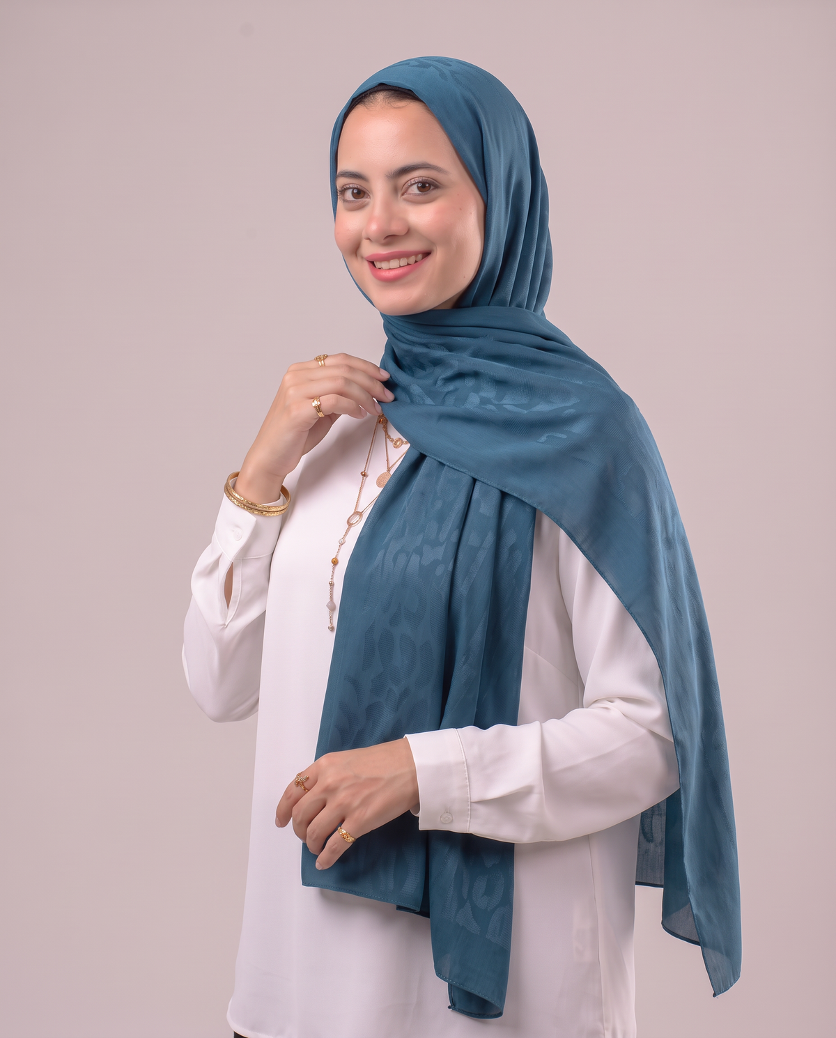 Tiger Scarf - Teal
