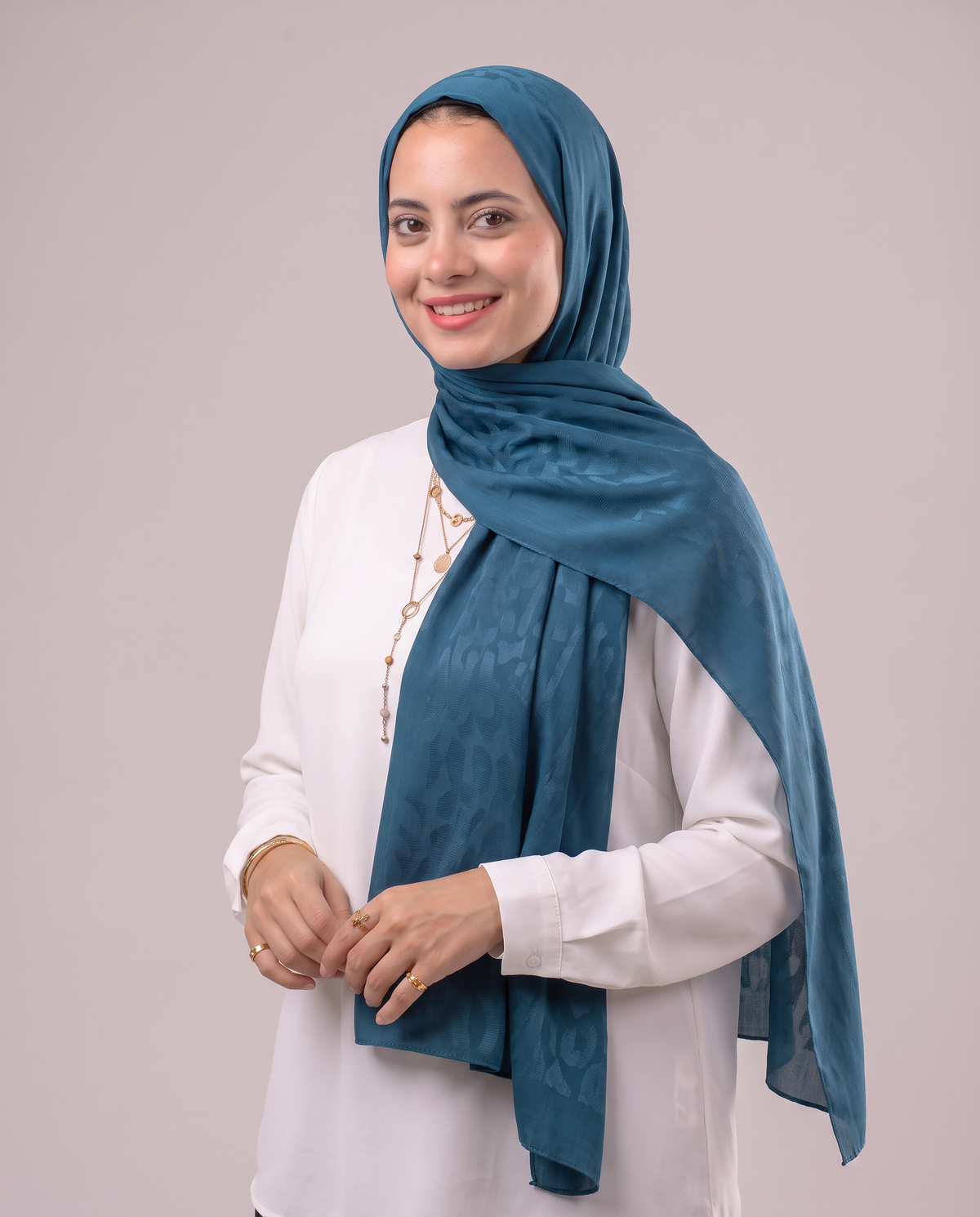 Tiger Scarf - Teal
