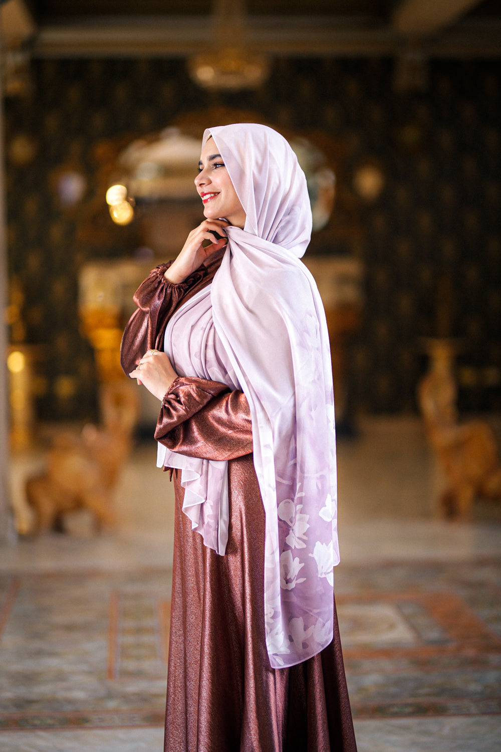 Beige Hazel Wood Hijab