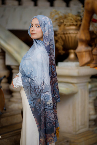 Azure Elegance Scarf
